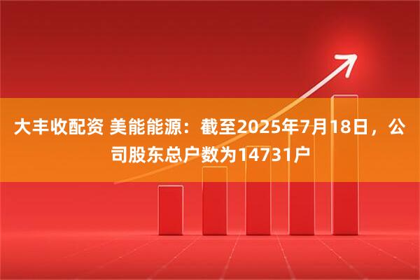 大丰收配资 美能能源：截至2025年7月18日，公司股东总户数为14731户