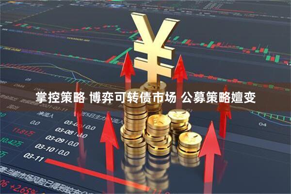 掌控策略 博弈可转债市场 公募策略嬗变